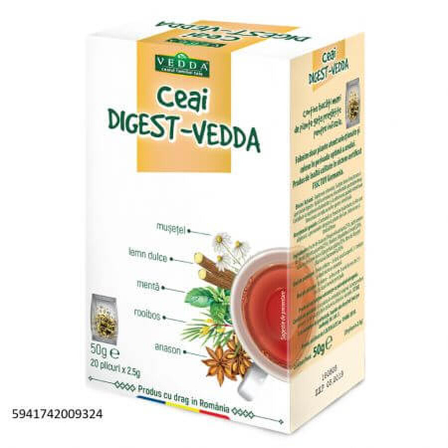 Ceai digest, 50 g, Vedda