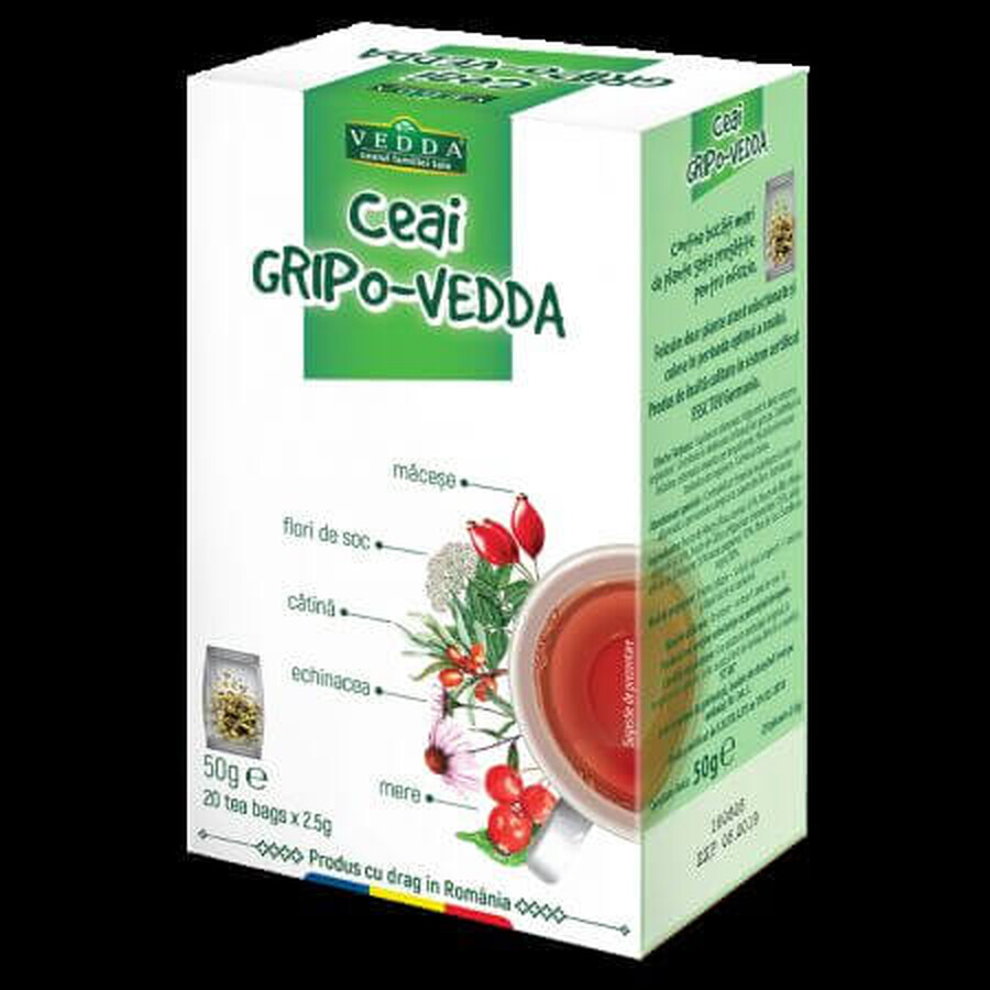 Ceai gripo, 50 g, Vedda