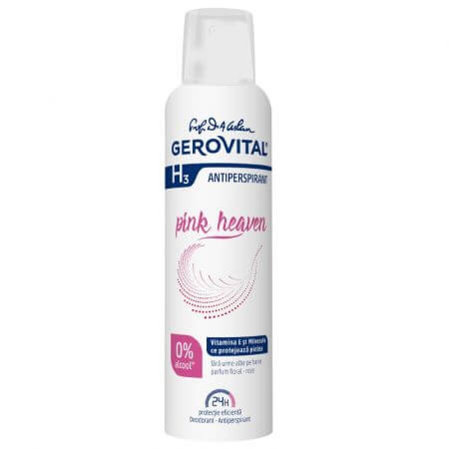 Deodorant Antiperspirant Pink Heaven H3, 150 ml, Gerovital