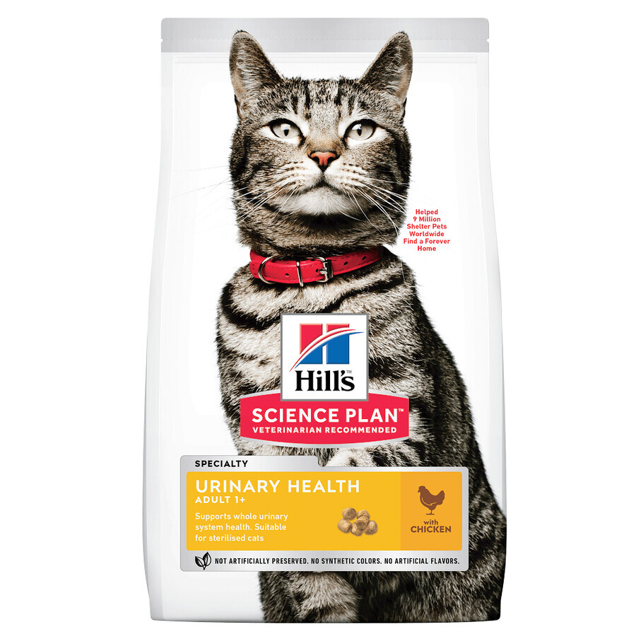 Hrana cu pui pentru pisici Adult Urinary Health, 3 kg, Hill's SP