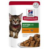 Hrana cu pui pentru pisici Kitten, 85 g, Hill's SP
