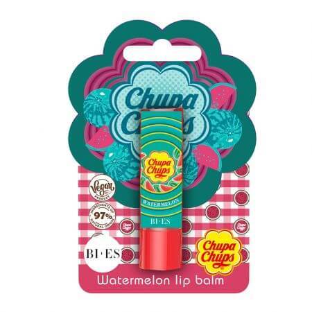 Balsam de buze, aroma pepene rosu Chupa Chups, 4 g, Bi-Es