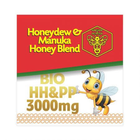 Bio HH&PP 3000 mg Honeydew & Manuka Honey Blend MGO 500, 50 g, Alcos Bioprod