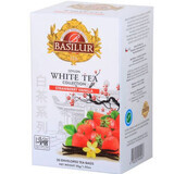 Ceai alb White Tea Strawberry Vanilla, 20 plicuri, Basilur