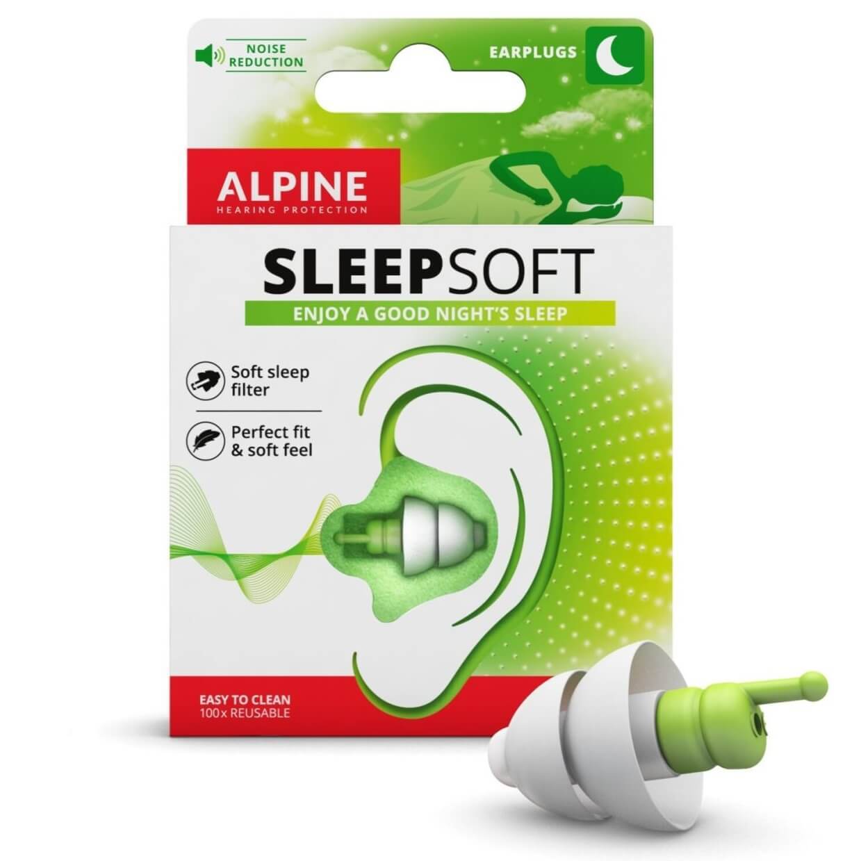 cele mai bune dopuri de urechi pentru somn Dopuri de urechi pentru somn Sleep Soft, 1 pereche, Alpine