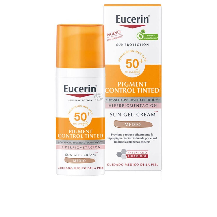 Eucerin Anti-Pigment Emulsie protectoare impotriva hiper-pigmentarii tenului SPF 50+ nuanta medium, 50 ml