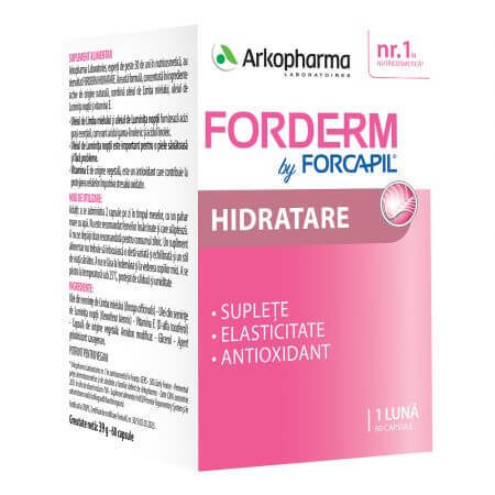 Forderm Hidratant by Forcapil, 60 capsule, Arkopharma