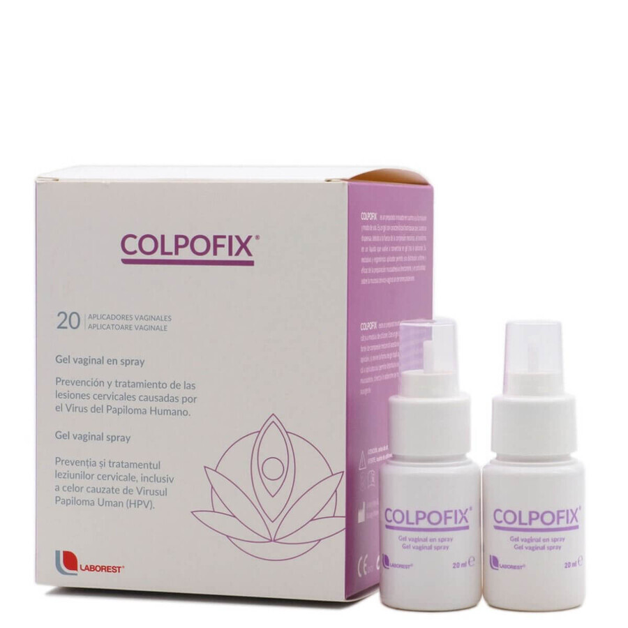 Colpofix gel vaginale spray, 2 x 20 ml + 20 applicatori, Laborest Italia