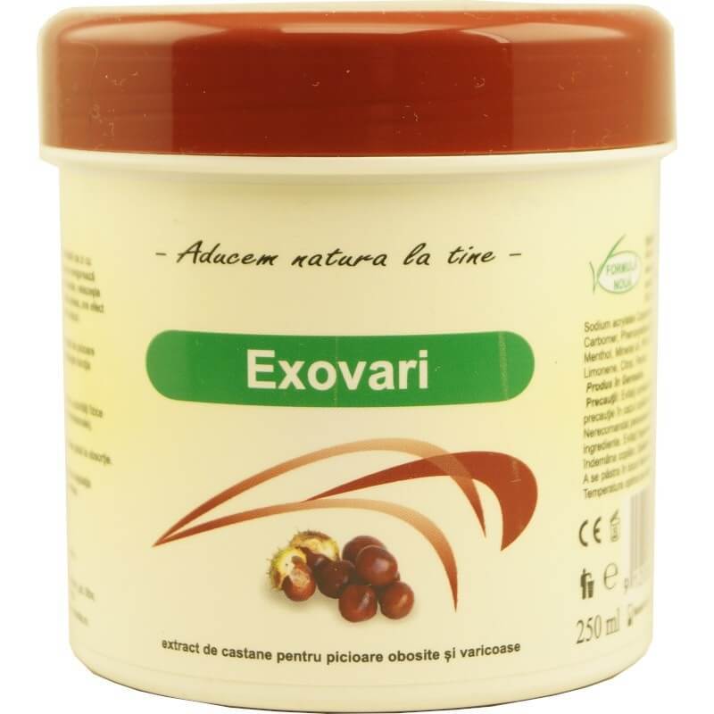 Exovari, extract de castane pentru picioare obosite si varicoase, 250 ml, Onedia