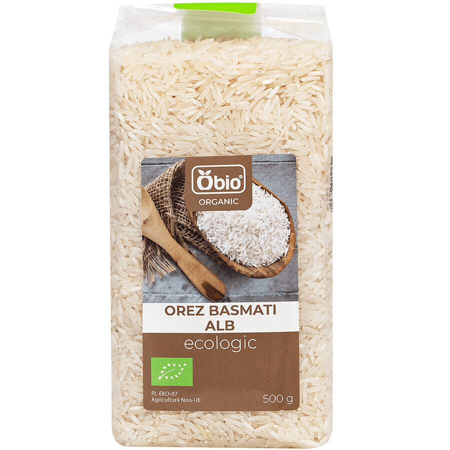 Orez basmati alb Bio, 500 g, Obio