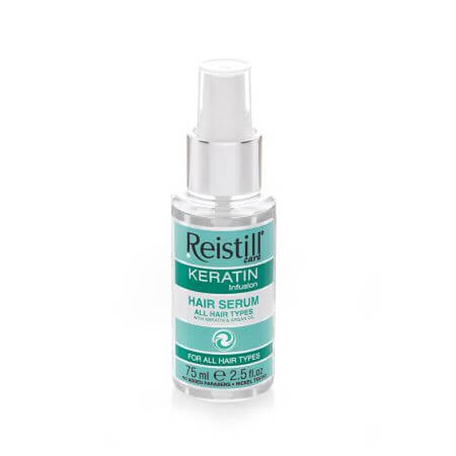 Serum tip ulei cu keratina pentru par matasos, 75 ml, Reistill