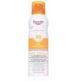 Eucerin Oil Control Spray  invizibil pe piele cu protectie solara, SPF 50+, 200 ml