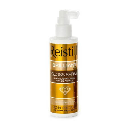 Spray pentru stralucire cu ulei de argan si proteine de matase, 150 ml, Reistill