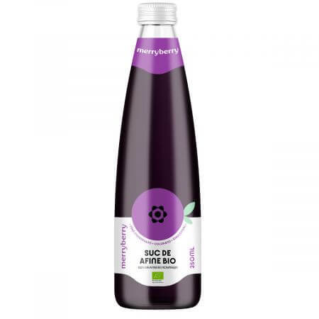 Suc de afine Bio, 350 ml, MerryBerry