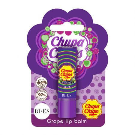 Balsam buze struguri Chupa Chups, 4 g, Bi-Es