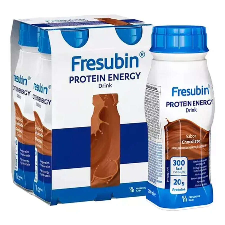 Fresubin Protein Energy mit Schokoladengeschmack, 4 x 200 ml, Fresenius Kabi