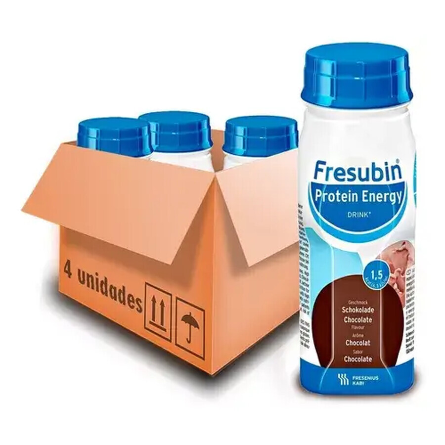 Fresubin Protein Energy mit Schokoladengeschmack, 4 x 200 ml, Fresenius Kabi