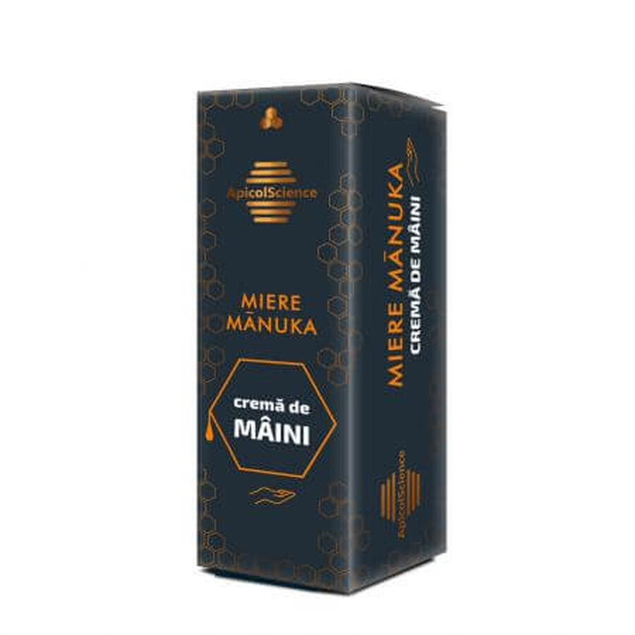 Crema de maini cu miere Manuka, 50 ml, Apicol Science