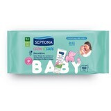 Servetele pentru bebelusi Sensitive, 60 bucati, Septona