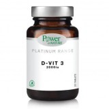 Vitamina D3 2000iu D-Vit3 Platinum, 20 tablete, Power of Nature