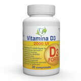Vitamina D3 Forte, 2000UI, 30 comprimate, Justin Pharma
