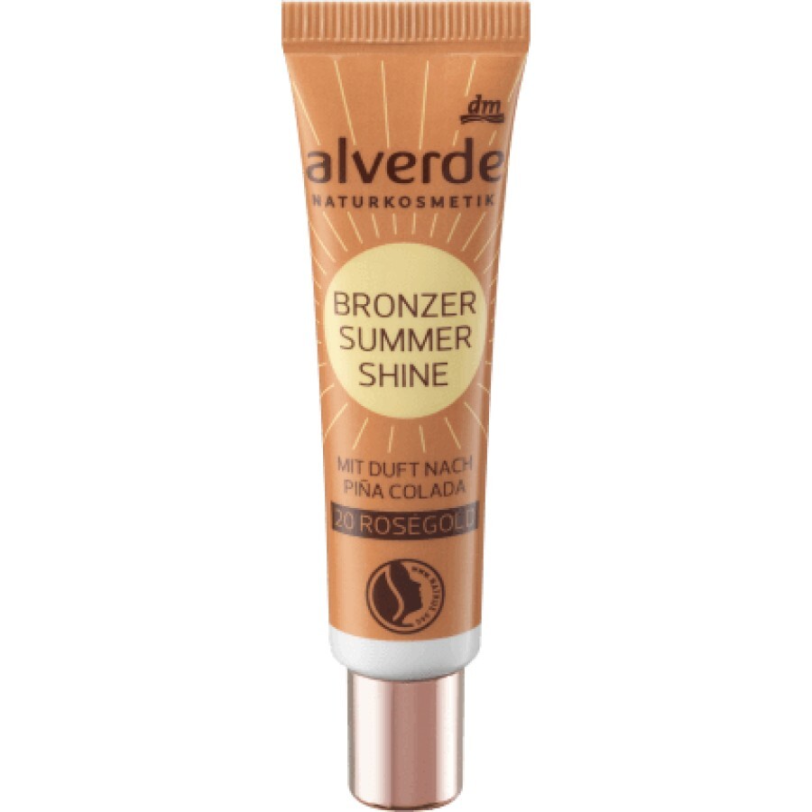 Alverde Naturkosmetik Bronzer lichid Summer Shine - Nr. 20 Rosegold, 15 ml