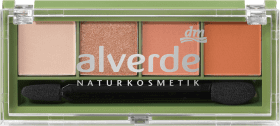 Alverde Naturkosmetik Paletă fard de pleoape quattro 93 Sunset Lover, 4,4 g