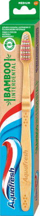 Aquafresh Periuţă de dinţi Bamboo Medium, 1 buc