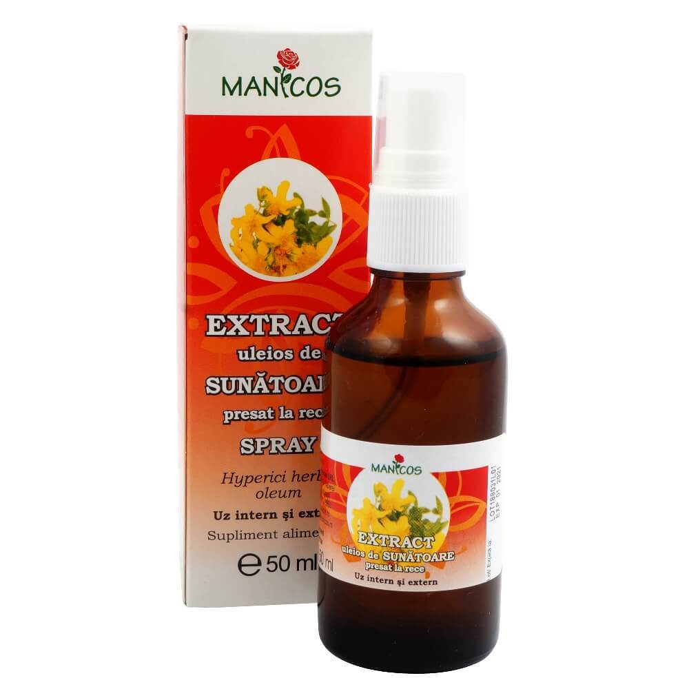 Extract uleios de sunatoare Spray, 50 ml, Manicos Uleiuri esențiale