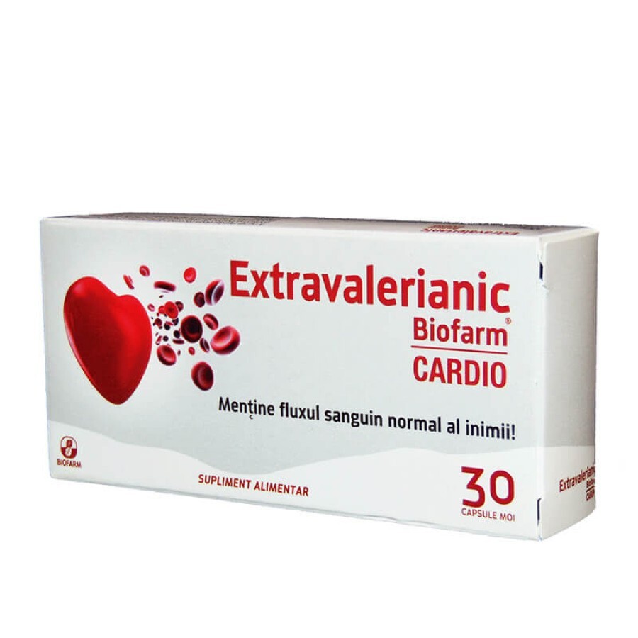 Extravalerianic Cardio, 30 capsule, Biofarm