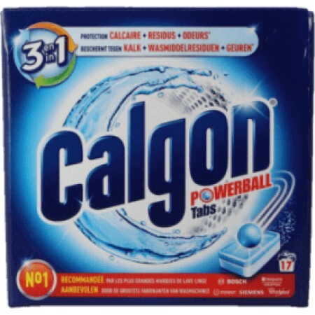 Calgon Tablete anticalcar 3 în 1, 17 buc