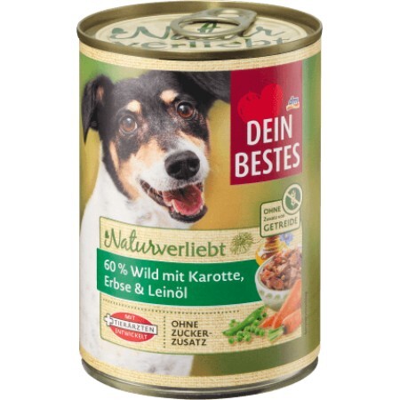 Dein Bestes Conservă câini carne de vânat, 400 g