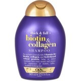 Ogx Şampon biotină şi colagen, 385 ml