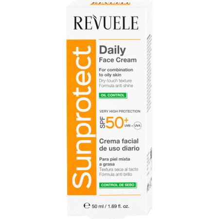 Revuele Cremă de față pentru ten mixt/gras cu SPF50+, 50 ml