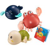 SauBär Jucării de baie în formă de animale pentru copii, 1 buc