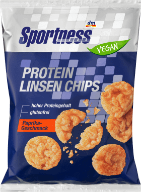 Sportness Chipsuri de linte cu proteine fără gluten cu aromă de ardei, 40 g