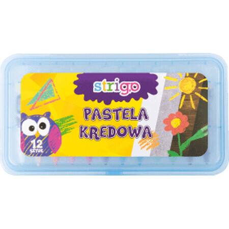 Strigo Cretă cerată pastel, 12 buc