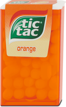 Tic-Tac Drajeuri cu aromă de portocale, 18 g