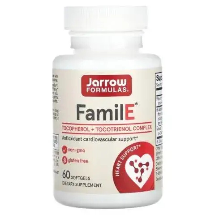 Famil-E Jarrow Formulas, 60 capsule, Secom