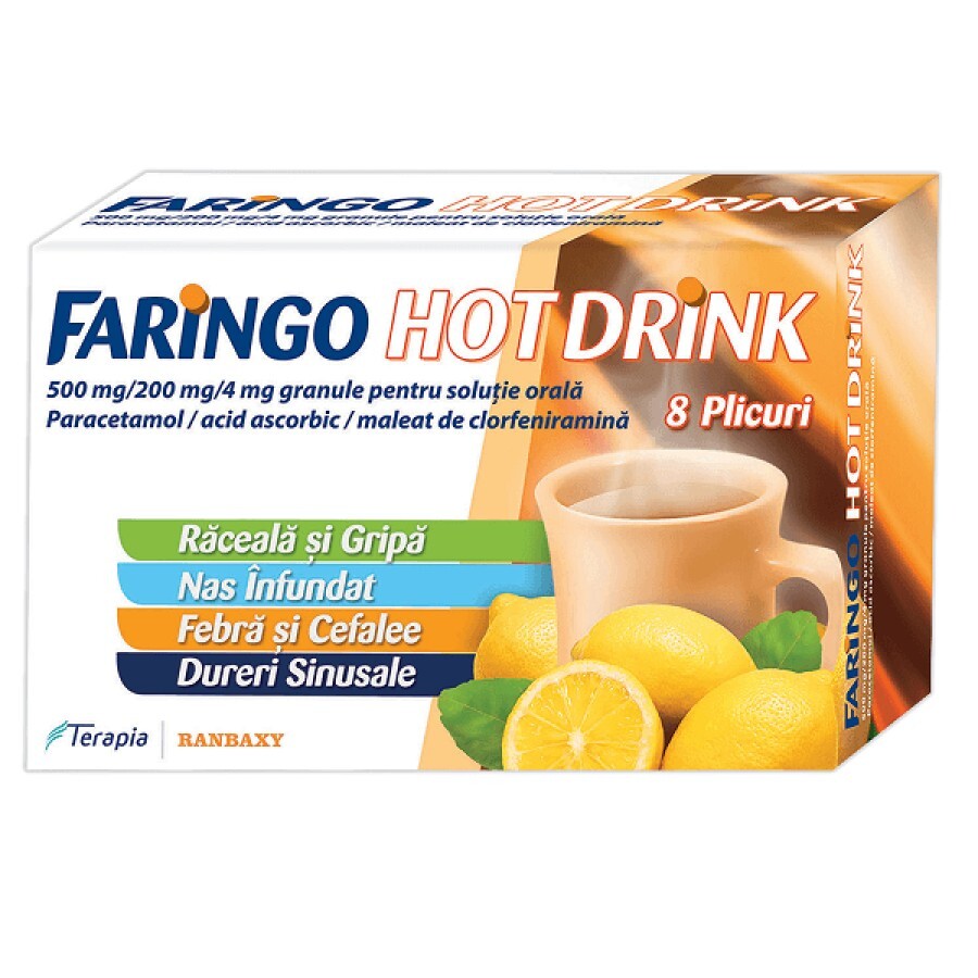 Faringo Hot Drink, 8 plicuri, Terapia recenzii