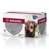 Solutie deparazitara pentru caini Spot-On Advantix 400, 24 pipeta, Bayer Vet OTC
