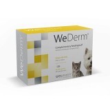 Supliment impotriva afectiunilor dermatologice pentru caini si pisici WeDerm, 60 capsule, WePharm