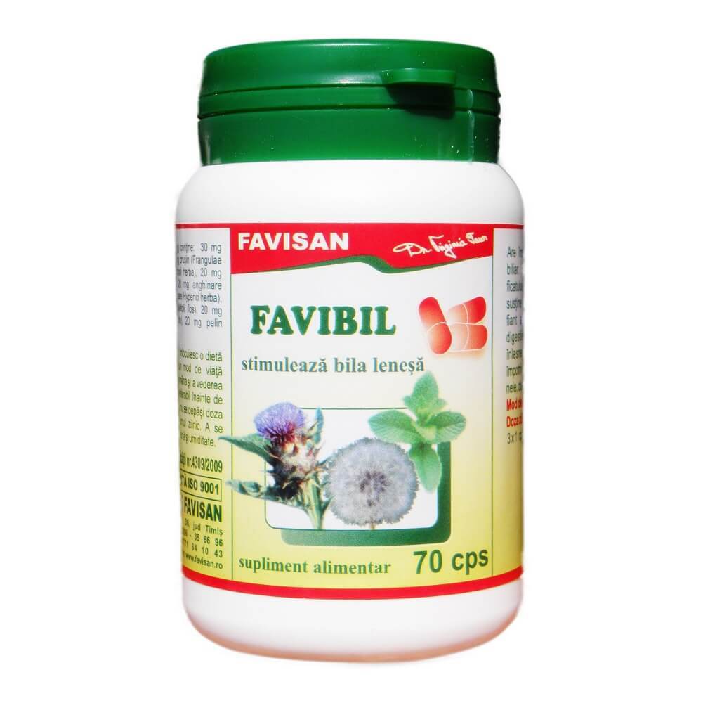 Favibil, 70 capsule, Favisan Vitamine si suplimente