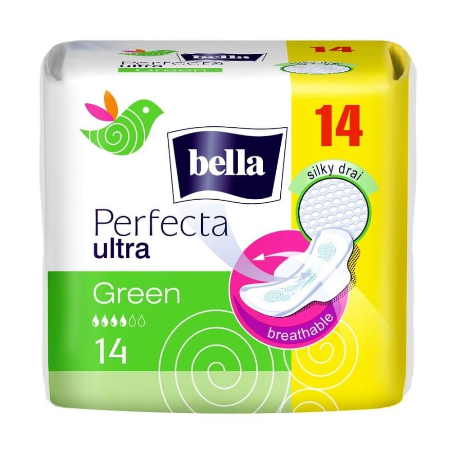 Absorbante Perfecta Ultra Green, 14 bucăți, Bella