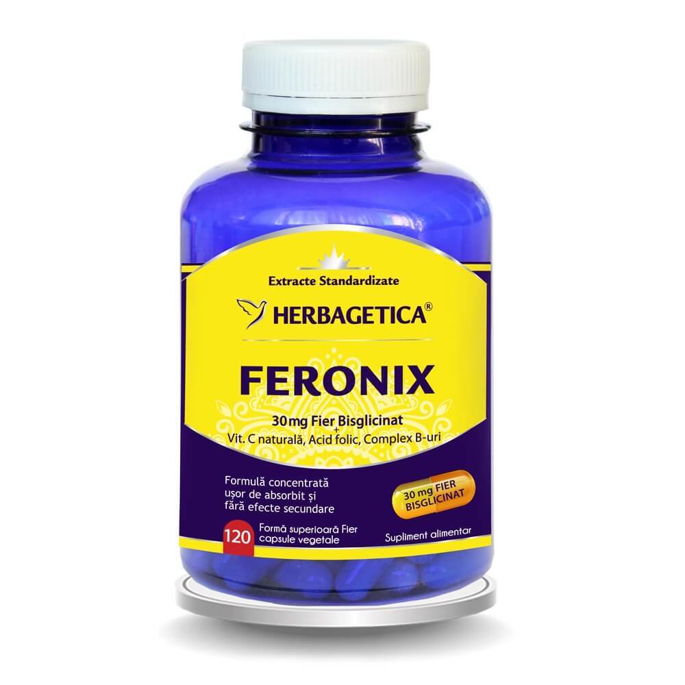 Feronix, 120 capsule, Herbagetica Vitamine si suplimente
