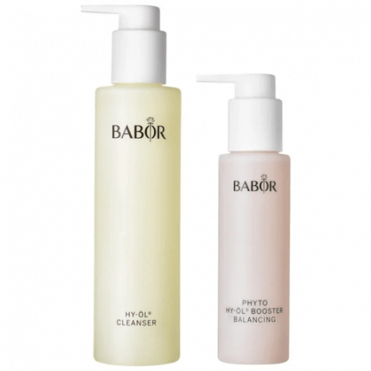 Set demachiere Babor HY-ÖL Cleanser&Phyto HY-ÖL Booster Balancing pentru ten mixt 200+100ml