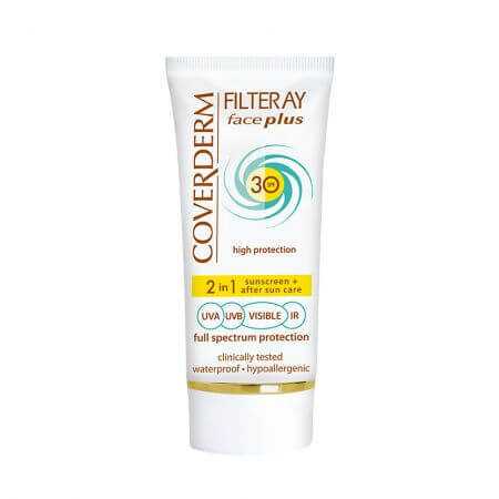 Filteray Face Plus Spf 30 Dry/Sensitive, soft brown, 50 ml, Coverderm