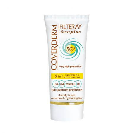 Filteray Face Spf 50 Normal, light beige, 50 ml, Coverderm