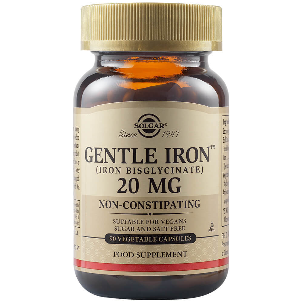 Fier cu acțiune blândă Gentle Iron 20 mg, 90 capsule, Solgar Mama-si-copilul 2022