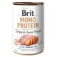 Hrana umeda cu curcan si cartof dulce pentru caini Mono Protein, 400 g, Brit